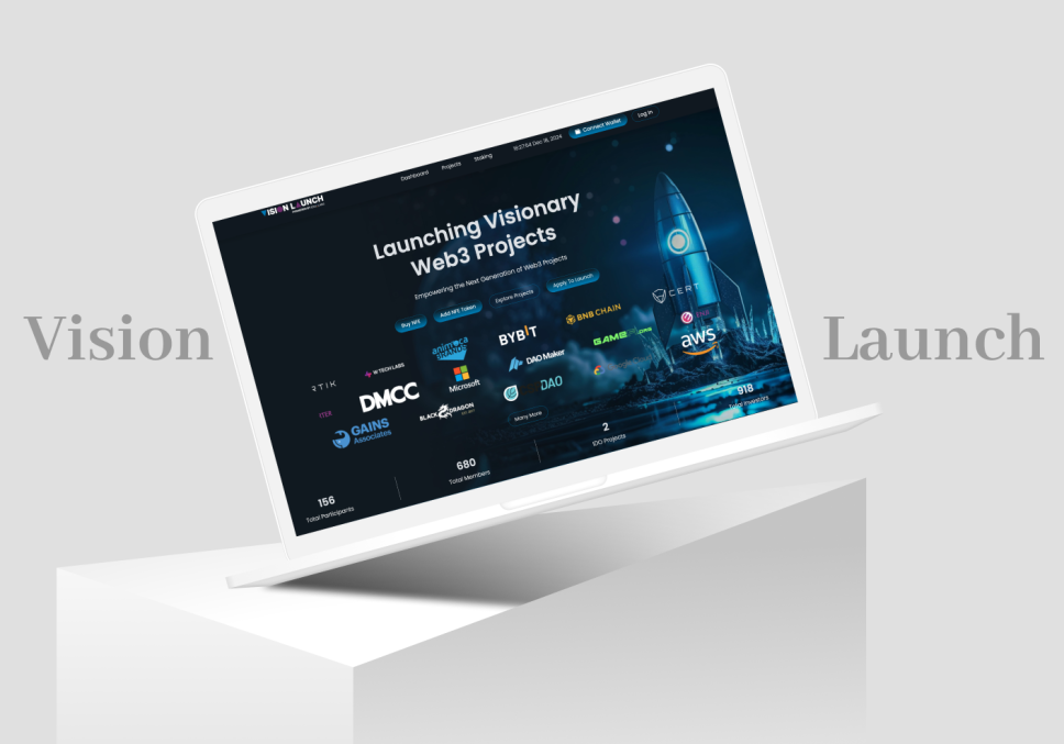 Vision Launch Blockchain innovative Platform supported by Web3 Development Service